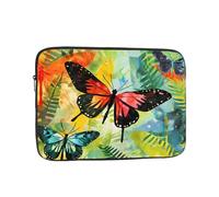 GGNKDL Watercolor Butterfly Pattern Shockproof Portable Laptop Sleeve Bag 13 inch for Men Women Business Travel, Office Daily Use