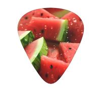 GGNKDL Watermelon with drops Prints Guitar plectrum 12 pieces with three thickness plectrum combinations suitable for bass and ukulele