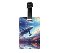 GGNKDL Whales Swimming Under The sea Prints Luggage Tags and Travel Bag Tags are Suitable for Both Men and Women to Prevent Luggage