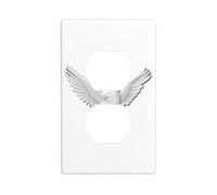 GGNKDL White dove of peace printing Dual socket wall panel household power cover durable for decorative sockets and switches