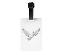GGNKDL White Dove of Peace Prints Luggage Tags and Travel Bag Tags are Suitable for Both Men and Women to Prevent Luggage