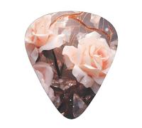 GGNKDL White Roses Prints Guitar plectrum 12 pieces with three thickness plectrum combinations suitable for bass and ukulele