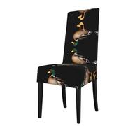 GGNKDL Wild Duck Prints Restaurant Chair Covers are Detachable, Super Elastic, and Washable, Suitable for Kitchens