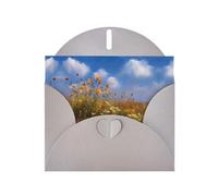 GGNKDL Wildflowers On The Prairie Prints Greeting Card - High-End Pearlescent Paper With Dazzling Sparkling Effect