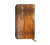 GGNKDL Willow branches in the sun printing Women's leather long handheld wallet large capacity credit card zipper bag