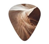 GGNKDL Wind marks on the sand dunes Prints Guitar plectrum 12 pieces with three thickness plectrum combinations suitable for bass and ukulele