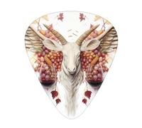 GGNKDL Wine Illustrations Prints Guitar plectrum 12 pieces with three thickness plectrum combinations suitable for bass and ukulele