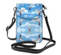GGNKDL Wings in the sky printing Crossbody bag, mobile phone bag, women's small wallet, a practical gift suitable for going out, exercising, and shopping