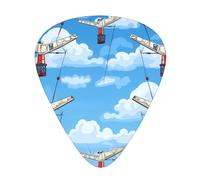 GGNKDL Wings in the sky Prints Guitar plectrum 12 pieces with three thickness plectrum combinations suitable for bass and ukulele