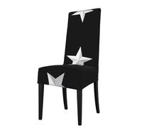 GGNKDL Wisdom Five-Pointed Star Prints Restaurant Chair Covers are Detachable, Super Elastic, and Washable, Suitable for Kitchens