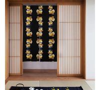 GGNKDL Yellow Duck hat Pattern Curtain 34x56 inchs - Quality Fabric Door Curtain for Home and Office Use