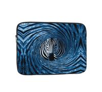 GGNKDL Zebra in The Vortex Pattern Shockproof Portable Laptop Sleeve Bag 13 inch for Men Women Business Travel, Office Daily Use