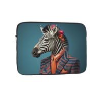 GGNKDL Zebras in Fancy Dress Pattern Shockproof Portable Laptop Sleeve Bag 12 inch for Men Women Business Travel, Office Daily Use