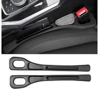 GGOIN 2Pcs Car Seat Gap Filler for Nissan Qashqai Ⅱ J11 2013-2021, Stop Things From Dropping Drop Blocker Car Accessories Suitable for Most Cars,A Black