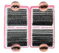 GGOKOK 702pcs Lash Clusters 10-18mm Wispy Cluster Eyelash Extensions Individual Lashes Lash Extension DIY D Curl Volume Eyelash Extensions Individual Lashes Eyelash Clusters(50D+60D+80D+100D)