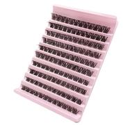 GGOKOK Lash Clusters Wispy DIY Lash Extension 8-16mm Eyelash Clusters 120 pcs Natural Cluster Lashes Individual Lashes at Home D Curl Fluffy Eyelash Extensions(D11)