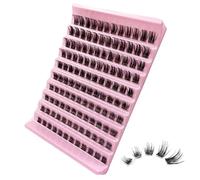 GGOKOK Lash Clusters Wispy DIY Lash Extension 8-16mm Eyelash Clusters 120 pcs Natural Cluster Lashes Individual Lashes at Home D Curl Fluffy Eyelash Extensions(D05)