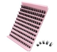 GGOKOK Lash Clusters Wispy DIY Lash Extension 8-16mm Eyelash Clusters 140 pcs Natural Cluster Lashes Individual Lashes at Home D Curl Fluffy Eyelash Extensions(D09)