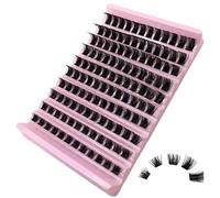 GGOKOK Wispy DIY Lash Extension 8-16mm Eyelash Clusters 120 pcs Natural Cluster Lashes Individual Lashes at Home D Curl Fluffy Eyelash Extensions(D03)