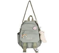 GGOOB Cute Mini Backpacks with Accessories Aesthetic Mini Backpack for Teens Kawaii Small Backpack, Green, With-Accessories, Daypack Backpacks