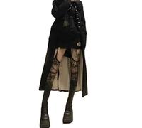 GGOOB Women's Gothic Tights, 2 Pack Black Ripped Tights, One Size, Opacity 0.7, High Rise, Nylon/Spandex, Target: Gothic Women