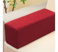 GGoty Sofa Armrest Cushion Support,Square Bolster Cushions Soft Headboards Pillow Removable Neck Lumbar Support Bolster for Sofa Bed Garden Bench (Red,20 * 20 * 50CM)