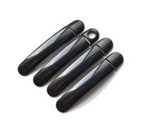 GGOZM Car Exterior Door Handles for SEAT Toledo MK4 KG 2012-2016, Door Handle Cover Protector Anti-Scratch Outside Handle Accessories, A/Carbon Fiber Pattern 2