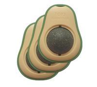 GGPets Avocado Catnip Lick for Cats and Kittens - Rotating Cat Mint Ball Toy - 3 Pack