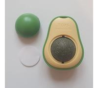 GGPets Avocado Catnip Lick for Cats and Kittens - Rotating Cat Mint Ball Toy - Single