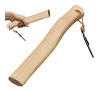 GGpone Hatchet Handle with Steel Wedge 13 Inch Natural Wood Axe Handle Replacement for Camp Axe Smooth Comfortable for Hatchet, Camping, Claw Hammer