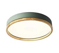 GGQEM Creativity Round Led Ceiling Light, Modern and Simple Macron Led Eye Protection Light, Bedroom Study Living Room Light Ceiling Light-Green-Led White Light_40Cm