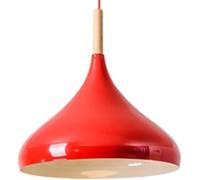 GGQEM Nordic Wood Metal Pendant Lights Large Industrial Modern Hanging Lamp Farmhouse Vintage White Ceiling Pendant Light Black Chandelier for Kitchen Island Over Sink Dining Room Restau