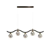 GGQEM Pendant Light Fixtures, Chandeliers LED Creative Personality Luxury Atmosphere All Copper 5 Heads Chandelier Simple Nordic Bar Counter Home Study Room Office Cafe Restaurant Magic