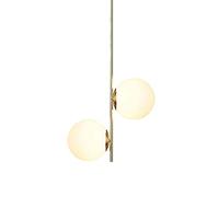 GGQEM Pendant Light Fixtures, Chandeliers LED Nordic Double-Headed Magic Bean Chandelier Simple Personality Creative Living Room Background Wall Corridor Restaurant Porch Staircase Wrou