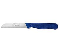 GGS Solingen Blue Knife - Vegetable, Fruit, Tomato, Steak - Serrated, Dishwasher Safe, German Stainless Steel, Chef Kitchen Blade