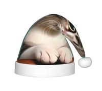 GGsdaf A curious cat Children's Christmas hats perfect for Christmas costumes and party supplies