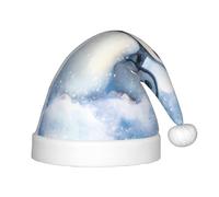 GGsdaf A pair of little penguins Patterned Christmas hats for kids, suitable for Christmas costumes, party gifts, and holiday outfits.