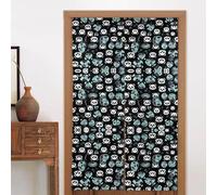 GGsdaf Black and white panda face Curtains for Windows Living Room Kitcken Bedroom Etc ï¼ˆThe size is 34x56inï¼‰