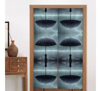 GGsdaf Black umbrella in the rain Curtains for Windows Living Room Kitcken Bedroom Etc ï¼ˆThe size is 34x56inï¼‰