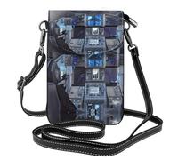GGsdaf Cabin of the Future Printed mobile phone and wallet crossbody bag for shopping, travel, and leisure.