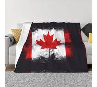 GGsdaf Canadian flag 50"x40" Flannel Blanket - King Size - Suitable for Beds and Sofas - Luxurious Micro Plush - Comfortable and Warm Blanket