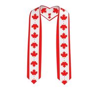 GGsdaf Canadian Flag Printed Ribbon Cape, Perfect for Graduation Photos or Graduation Ceremonies.