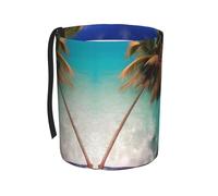 GGsdaf Caribbean Islands Car trash can suitable for car front and back seat car storage trash can