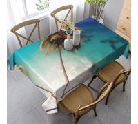 GGsdaf Caribbean Islands Kitchen and Dining Room Decorative Tablecloth Suitable for Living Rooms Dining Rooms and Balconies