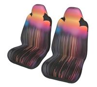 GGsdaf Colorful rainbow rain Car Seat Covers Car seat covers easy-to-clean car seat covers suitable for cars or trucks
