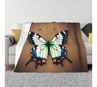 GGsdaf Cute little butterfly 60"x50" Flannel Blanket - King Size - Suitable for Beds and Sofas - Luxurious Micro Plush - Comfortable and Warm Blanket