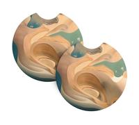 GGsdaf Dunhuang Mystery Printed car coasters 2-pack Portable and foldable storage Self-driving camping car supplies