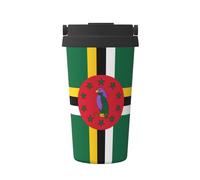 GGsdaf Flag of The Commonwealth of Dominica Printed Coffee Cup - Suitable for car and Office, can Keep hot and Cold Drinks in Cold or hot Condition.