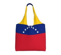 GGsdaf Flag of Venezuela Printed canvas bag, light and large capacity single-shoulder shopping bag, artistic and casual handbag