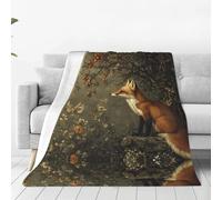 GGsdaf Fox Hunting Super-soft flannel blanket perfect for the sofa, bed, camping, or travel 50"x40"